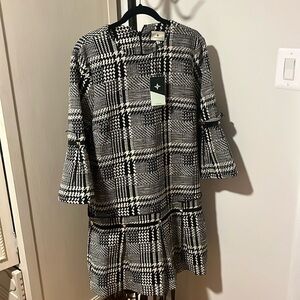 Check Kennedy Dress Tweed gold detail